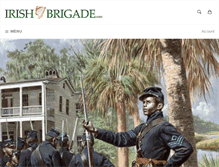 Tablet Screenshot of irishbrigade.com